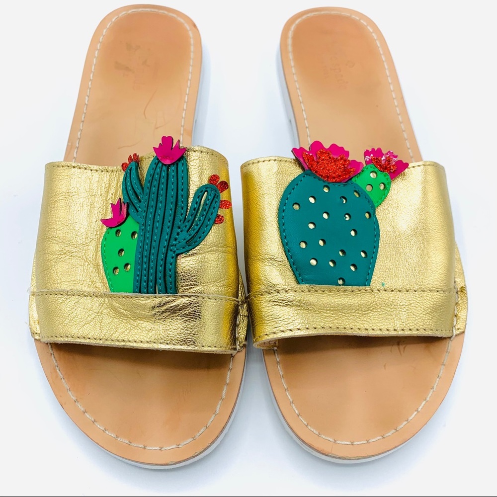 Kate Spade New York Iguana Slide Leather Sandals